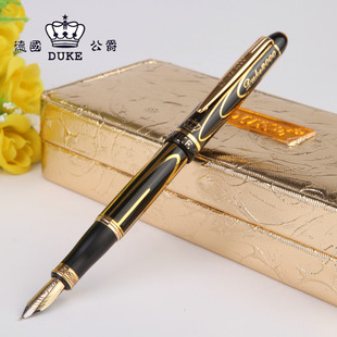 德国DUKE公爵钢笔世纪先锋14K金笔0.5mm钢笔/墨水笔 书法练字美工笔0.8mm弯笔尖14k金笔
