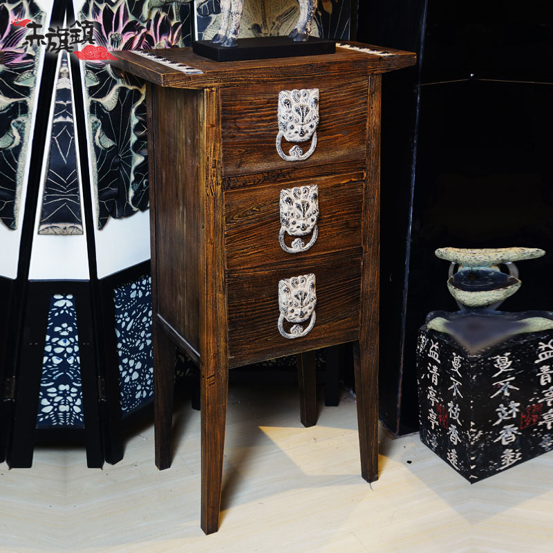Red Flag Town New Chinese style classical Storage furniture drawer Storage solid wood Entrance cabinet Large Other people Three drawersin the Business/Office Furniture , Shelf/Showcase , Boutique Showcase/Showcase category - from Buy2taobao.com to provide professional Taobao agent buy service