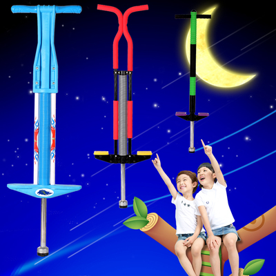 沃虎儿童跳跳杆单双杆娃娃跳弹跳器青少年跳跳棒弹跳杆 加粗弹簧