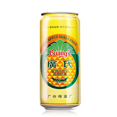【天猫超市】广氏菠萝啤麦芽味碳酸饮料500m