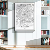 壁画世界地图壁纸餐厅-画家居挂图办公室壁画