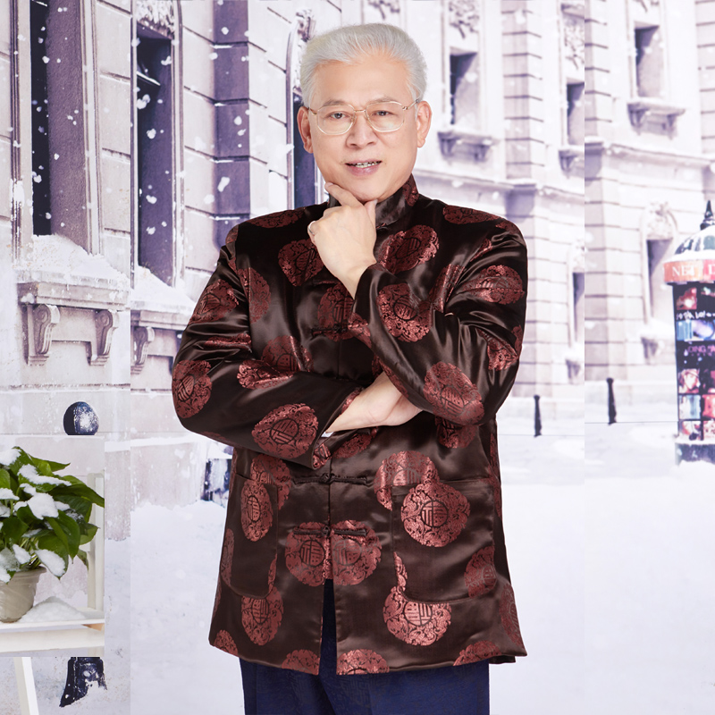 虞锦集 老年人唐装男长袖老人唐装男装老年唐装男中老年唐装爷爷|ruв категории Мужская одежда, национальная одежда - от Buy2taobao.com для оказания профессиональной услуги покупки агента Taobao