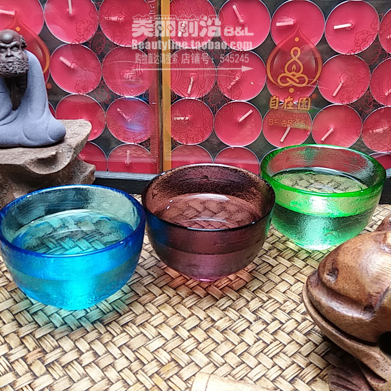 磨砂精油碟玻璃 泰国茶碗 精油碗供水碗供水杯供佛杯大号三色在类目 家居饰品, 装饰器皿, 装饰碗中 - 来自Buy2taobao.com提供专业的淘宝代购服务