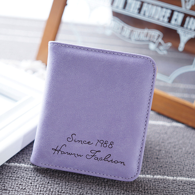 2015韩版短款超薄学生钱包软面小清新女士钱夹女式皮夹可爱卡包潮