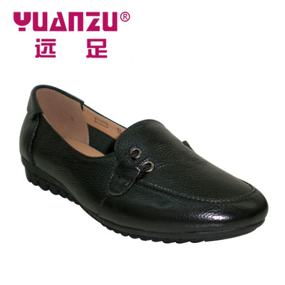 上海远足 秋款女鞋 妈妈鞋 低跟 平底 圆头 浅口 日常 舒适女鞋