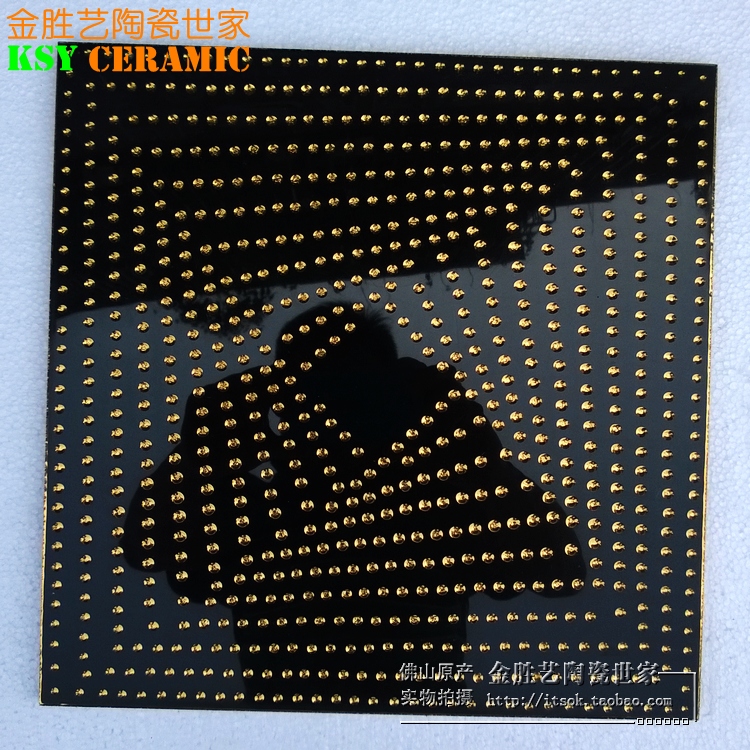 Gold-plated polished crystal tile Crystal Stone Kitchen hygiene ceramic tile TV backdrop Balcony tile 300X300in the Decoration main material , Ceramic tile , Polished crystal tile category - from Buy2taobao.com to provide professional Taobao agent buy service