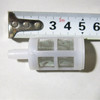小型过滤网过滤器接口，外径6毫米6mm总长，5厘米不锈钢网面