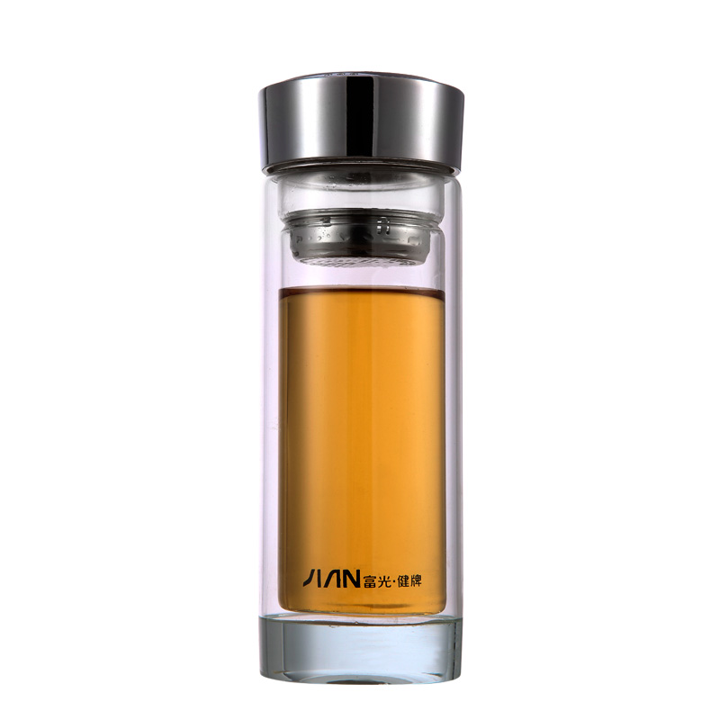 富光健牌双层玻璃杯水晶杯子X106-320ml男女创意带盖过滤泡茶正品在类目 餐饮具, 杯子/水杯/水壶, 玻璃杯中 - 来自Buy2taobao.com提供专业的淘宝代购服务