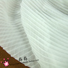 新褶型布料 本白色风琴褶百褶压皱雪纺 排褶子半身裙子纺织面料