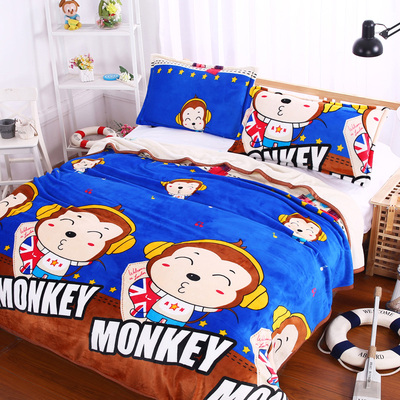 冬季空调毯珊瑚绒毯子加厚法兰绒毛毯床单毛巾被午睡单人双人盖毯