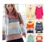 外贸女装外套<em>厚粗毛衣开衫</em>常规针织衫杂款加厚