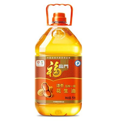 【天猫超市】福临门 浓香压榨一级花生油 5L/瓶  家庭食用油