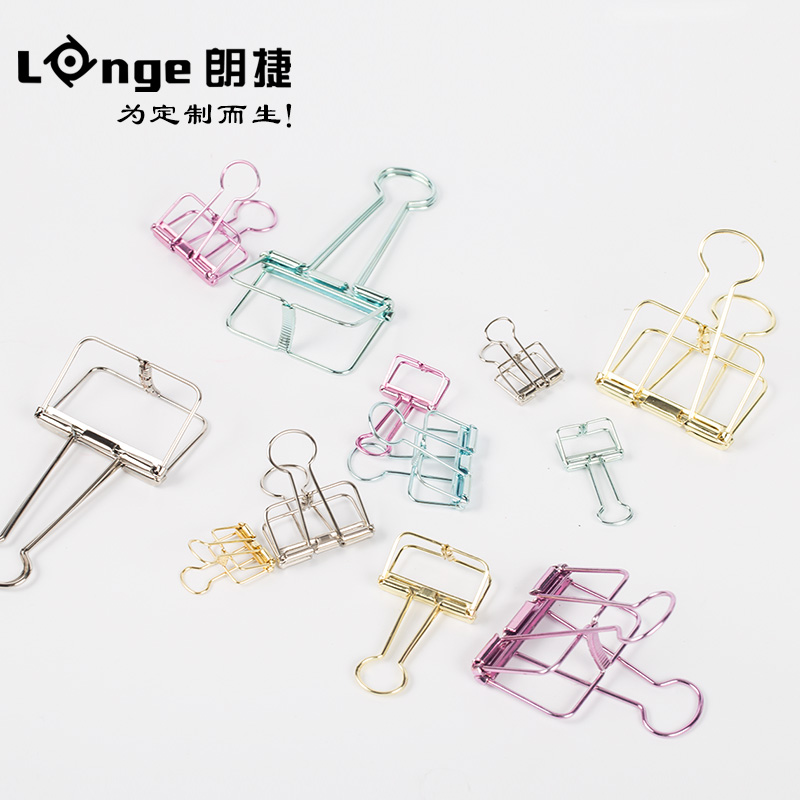 朗捷 手帐长尾夹大中小号燕尾夹彩色票据夹子笔记本文具配件批发|msdalam kategori Kamus elektronik/buku kertas elektronik/alat tulis, mengikat Supplies, Purse/folder Elliot - dari Buy2taobao.com untuk memberikan perkhidmatan ejen Taobao profesional membeli