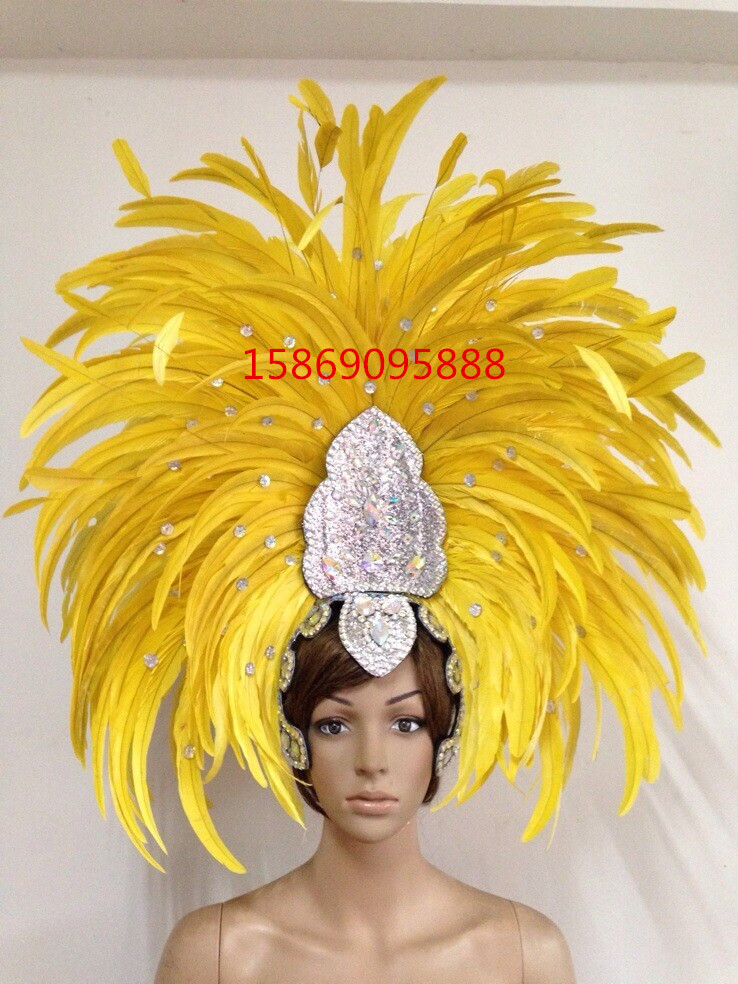 atmosphere Opening stage show Feather clothing Exaggeration Curlicue Backplane dance Carnival Victoria Catwalkin the Women's clothing/Boutique , Costume/National costume/Stage costumes , National costume/Costumes category - from Buy2taobao.com to provide professional Taobao agent buy service