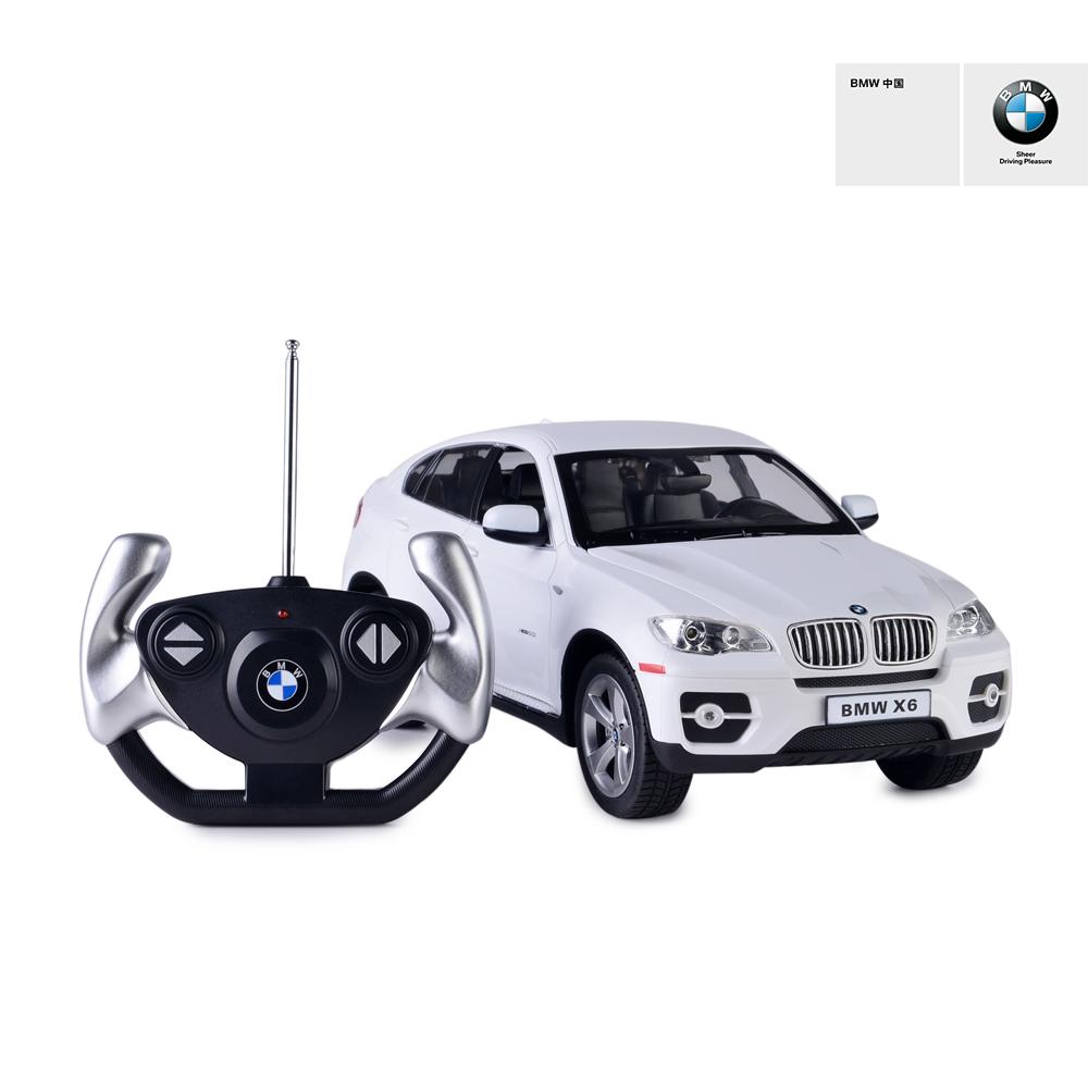 宝马/BMW官方旗舰店 BMW X6（E71）遥控车模 白色 比例1:14