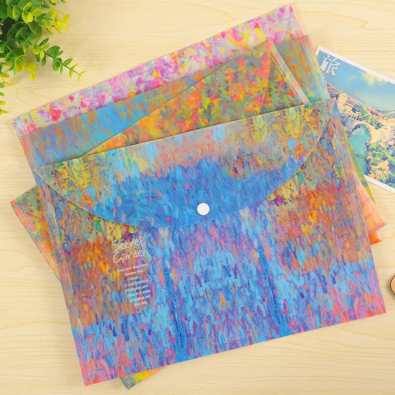 初品/秘密花园 纽扣袋 创意韩国文具PP试卷资料夹文件袋档案袋 A4在类目 电子词典/电纸书/文化用品, 收纳/陈列用品, 风琴包/事务包中 - 来自Buy2taobao.com提供专业的淘宝代购服务