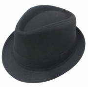 潮人爵士小礼帽街舞MJ英伦风格迈克杰克逊绅士帽帽子男爵黑色