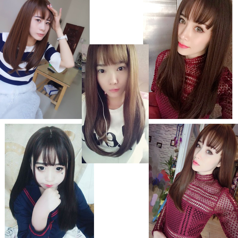 品秀假发 女 内扣直发自然内歪长直发假发空气自然刘海修脸款FF|msdalam kategori Penjagaan rambut/rambut palsu, rambut palsu, rambut palsu seluruh - dari Buy2taobao.com untuk memberikan perkhidmatan ejen Taobao profesional membeli