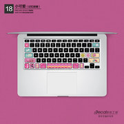 笔记本键盘贴纸macbookpro，air键盘膜，键盘保护记忆按键趣味键盘