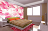 客厅影视墙壁纸3d卧室婚房墙布现代简约花卉电视背景墙玫瑰花壁画