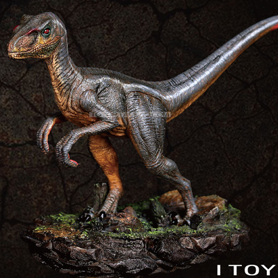 美国itoy 侏罗纪世界恐龙雕像 平衡迅猛龙 恐爪龙 速龙 快盗龙