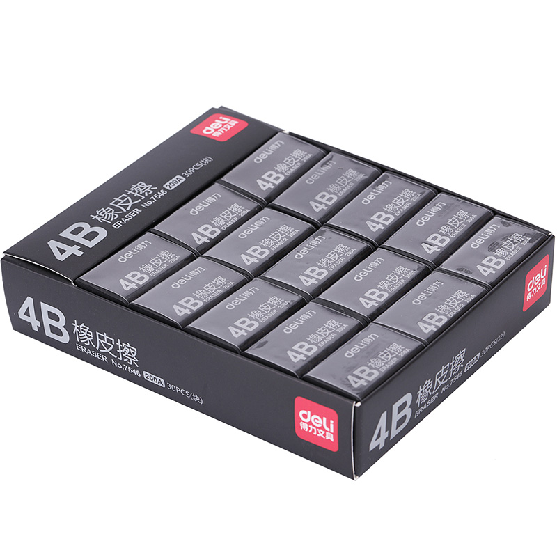 得力文具7546橡皮 4B橡皮擦 黑色橡皮擦 学生橡皮擦 大号橡皮200A在类目 电子词典/电纸书/文化用品, 日常学习用品, 橡皮中 - 来自Buy2taobao.com提供专业的淘宝代购服务