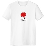 灯笼中国红色传统纹样男女白色短袖T恤创意纪念衫个性T恤衫礼物