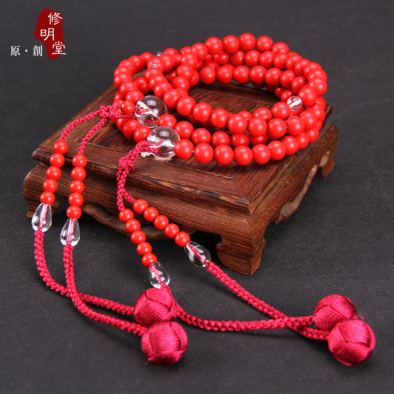 Repair hall Turn on the light quality goods Cinnabar 8mm108 Beads bracelets Shingon beads Tantra Cinnabar Beads beadsin the Arts and crafts , Minority handicrafts , Tibetan characteristics , Other category - from Buy2taobao.com to provide professional Taobao agent buy service