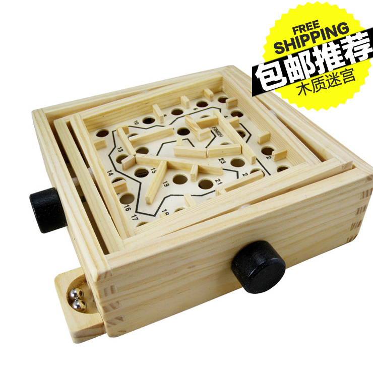 亲子游戏桌游木制智力迷宫玩具木质成人益智玩具3-6岁滚珠平衡木在类目 玩具/童车/益智/积木/模型, 解锁/迷宫/魔方/智力玩具, 迷宫类中 - 来自Buy2taobao.com提供专业的淘宝代购服务