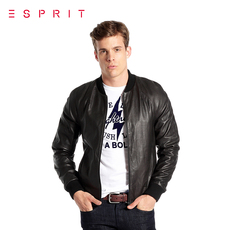 Куртка 2014秋装新品 esprit edc 男装时尚皮衣夹克 14jd519