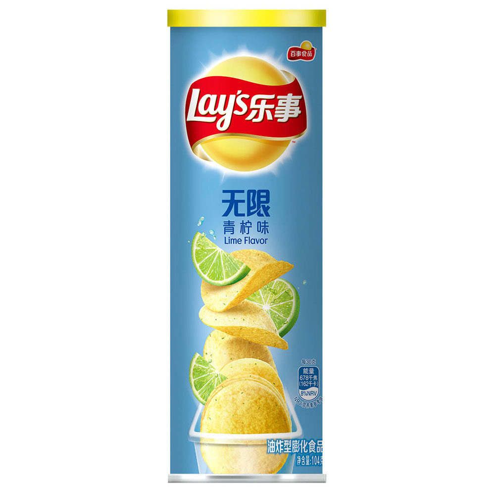 【天猫超市】百事食品乐事无限青柠味104g   办公室休闲食品