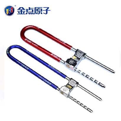 金点原子月牙玻璃门锁 加长型玻璃门锁具 双开u型锁插锁玻璃门锁|ruв категории велосипед/езда оборудования/запасных частей, велосипед/велосипед оборудования, велосипедный замок - от Buy2taobao.com для оказания профессиональной услуги покупки агента Taobao