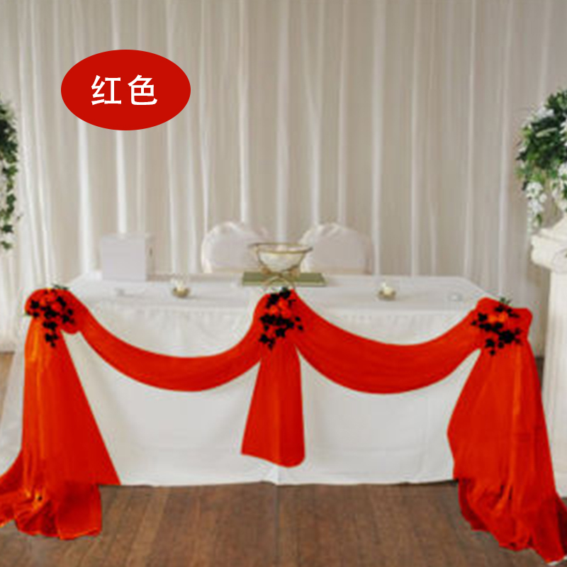 热销定制婚庆迎宾台楼梯欧根纱幔宴会节庆签到方桌台围裙布艺|ruв категории фестиваль товаров/подарок, фестиваль ткань товаров - от Buy2taobao.com для оказания профессиональной услуги покупки агента Taobao