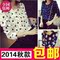 上下架计划:2014秋冬打底女复古甜美花色长袖短款碎花雪纺衫上衣内搭衫 女