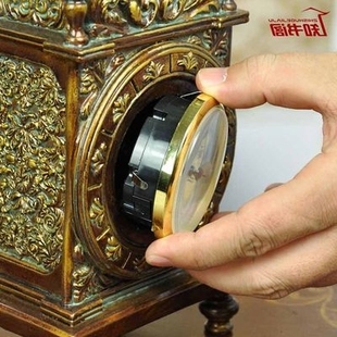 欧式家居饰品座钟摆件客厅装饰品台钟桌钟时钟东南亚风格工艺钟表