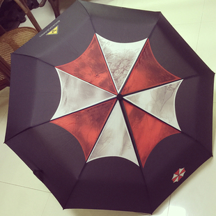 生化危机生化6安布雷拉主题雨伞，保护伞里昂动漫，晴雨伞三折伞