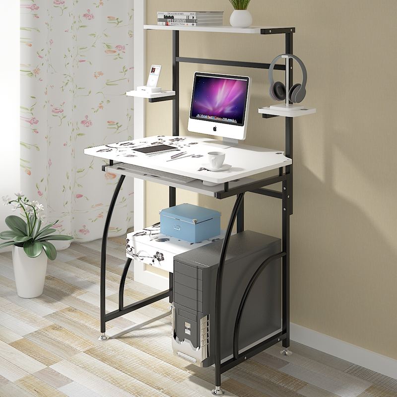 正品打折现代简约家用台式电脑桌带书架办公桌