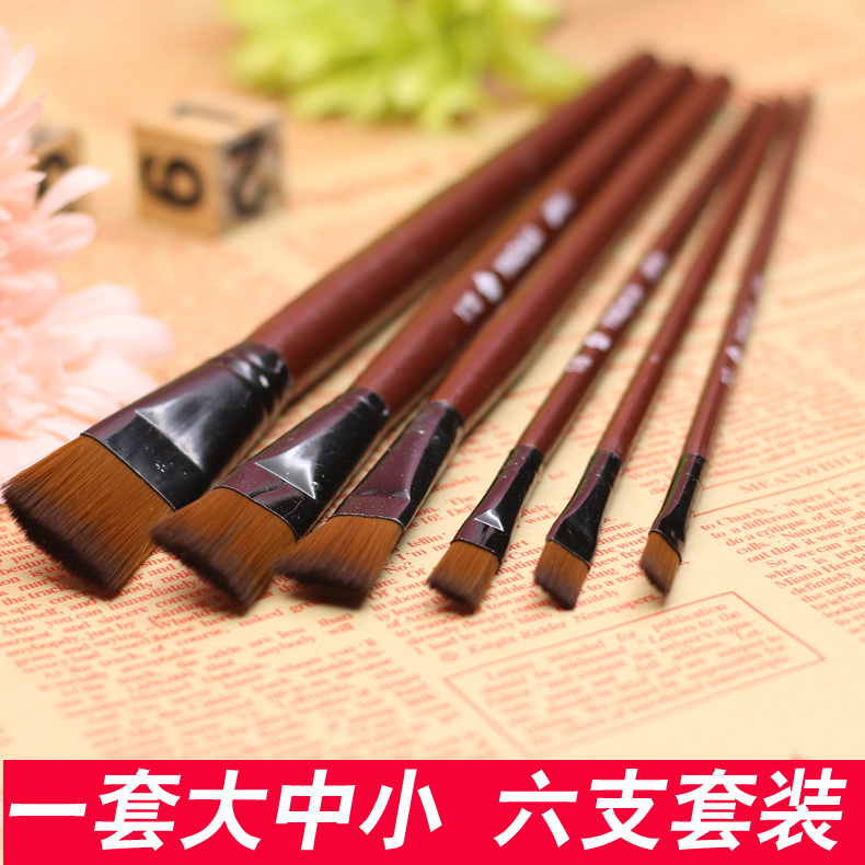 尼龙水粉笔 油画笔 手绘纺织|丙烯|水彩画笔6支套装单双号在类目 电子词典/电纸书/文化用品, 画具/画材/书法用品, 水粉/水彩/油画专用笔中 - 来自Buy2taobao.com提供专业的淘宝代购服务