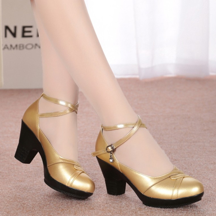 Reye 2017 cowhide square With crude Dancing shoes High-heeled Waterproof dance Ladies shoes Latin shoesin the Sports/Yoga/Fitness/Fans supplies , Dance/Aerobics/Gymnastics , Latin , Latin shoes category - from Buy2taobao.com to provide professional Taobao agent buy service