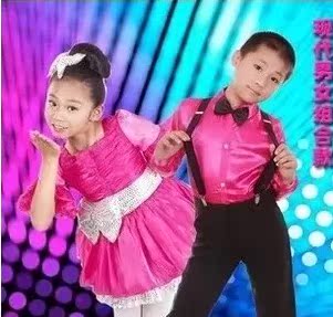 标题优化:六一儿童男童演出服幼儿园中小学生少儿女童舞蹈裙表演合唱服包邮