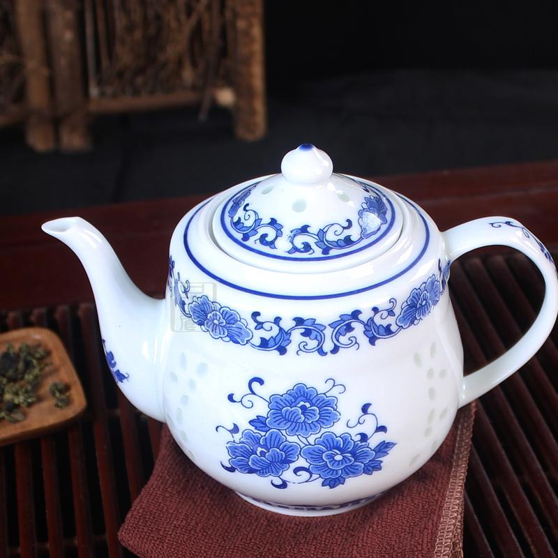 景德镇茶壶陶瓷大号 青花玲珑瓷壶 泡茶壶水壶 茶壶 单壶 700毫升|msdalam kategori pinggan mangkuk, set teh, teko - dari Buy2taobao.com untuk memberikan perkhidmatan ejen Taobao profesional membeli