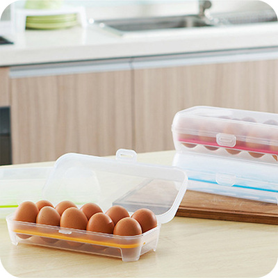 鸡蛋防碰撞收纳盒 冰箱食品收纳保鲜盒 便携式