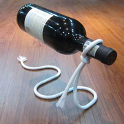 铁艺红酒架摆件创意酒瓶，架红酒架子，欧式酒架葡萄酒架魔术铁链装饰