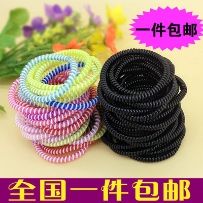 天天特价 超值50根装细电话线发圈小号手链扎