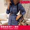 上下架计划:代购韩国SZ2014冬季新款女装大毛领中长款棉衣加厚修身羽绒服女士