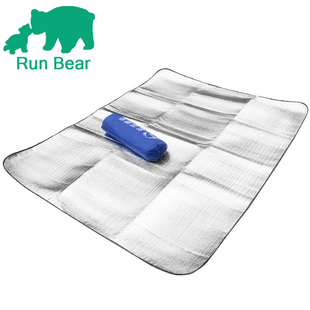 小熊快跑200*200铝膜防潮垫，加厚双人3-4人地垫，野餐垫爬行垫儿童垫