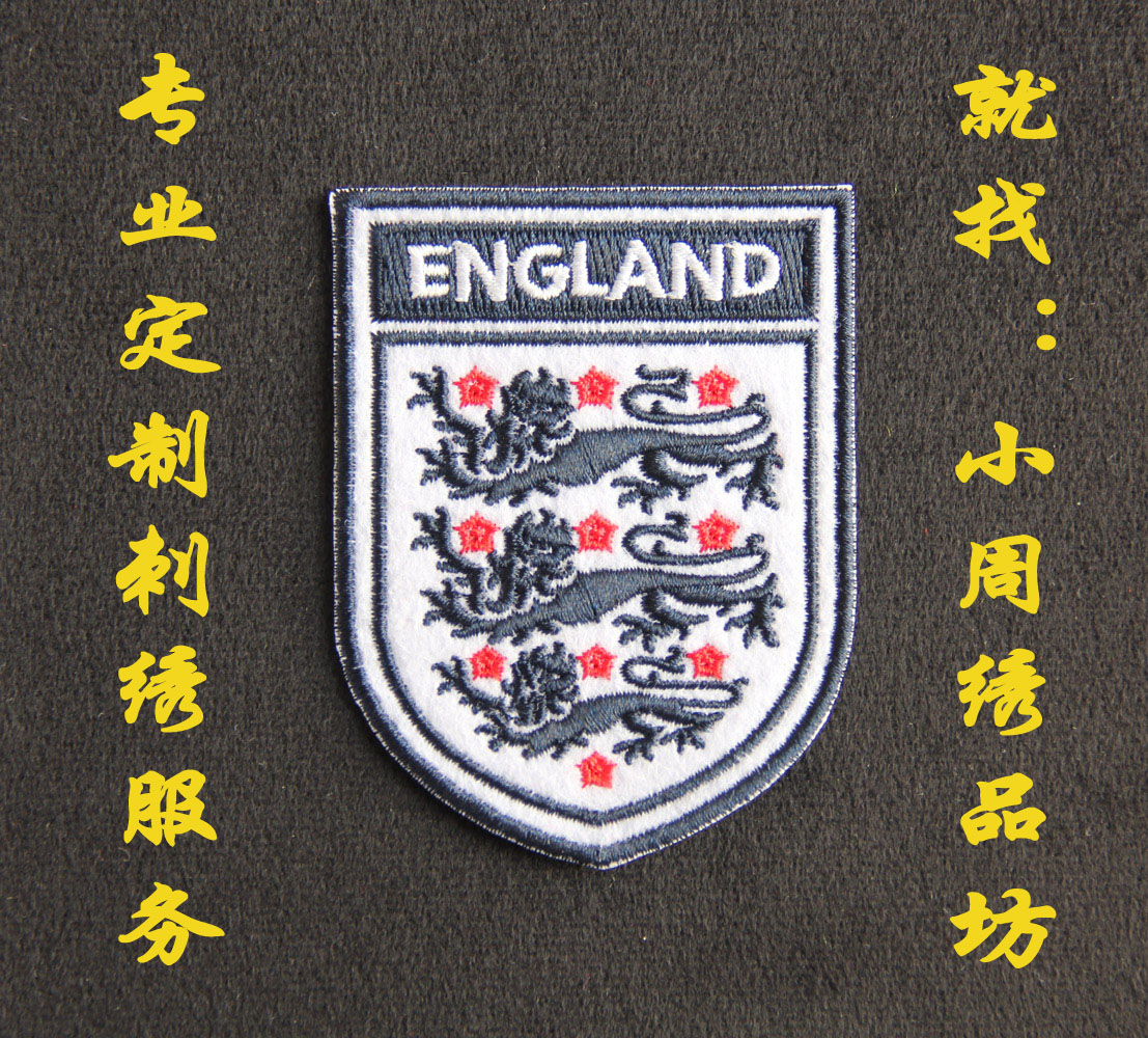 英格兰 LOGO 标志 队徽 刺绣 布贴 国家队队徽 臂章定做 胸章定做|msdalam kategori beg sukan/pakej luar/Fitting, bab paste/Velcro bab - dari Buy2taobao.com untuk memberikan perkhidmatan ejen Taobao profesional membeli