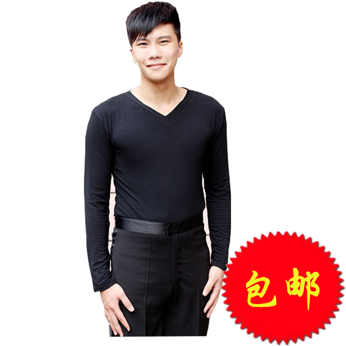 体韵舞蹈服长袖练功上衣男成人跳拉丁舞广场舞健美操交谊舞服装