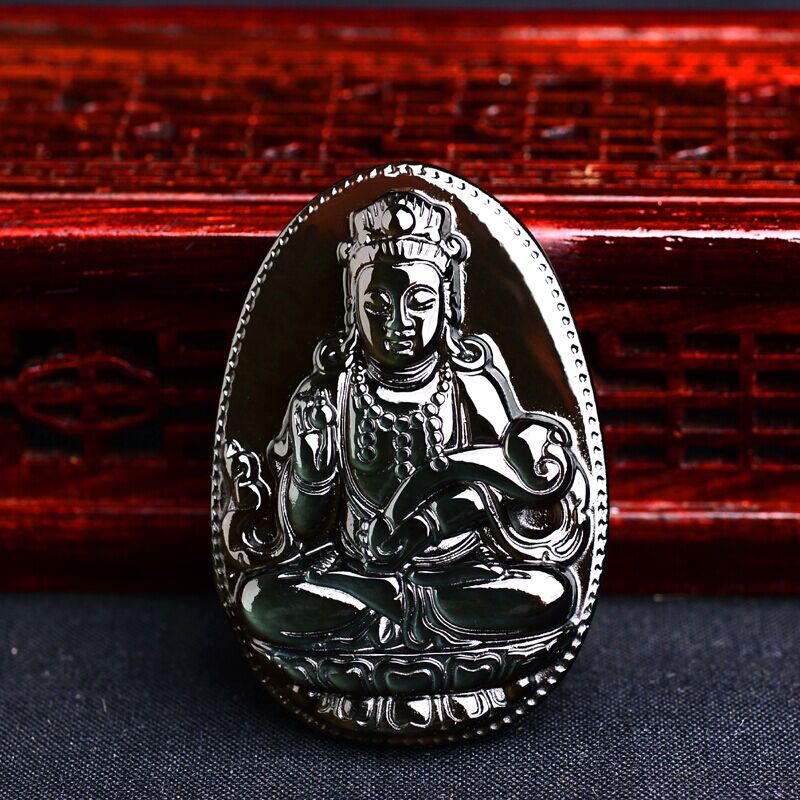 Turn on the light Pure natural Ice Obsidian Samantabhadra Zodiac Rabbit Patron saintin the Accessories/Fashion Jewelry, Pendant/Pendant category - from Buy2taobao.com to provide professional Taobao agent buy service