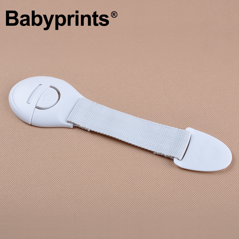Babyprints儿童安全锁加长抽屉锁宝宝防护多功能布带防夹手1个装